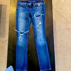 American Eagle distressed jeans